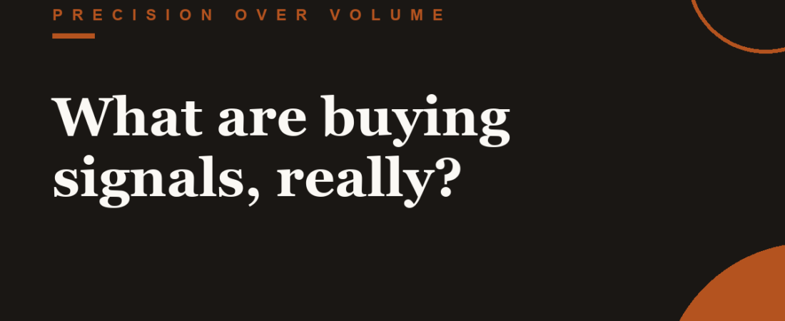 What are buying signals, really?