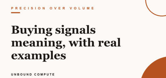 Buying signals meaning, with real examples