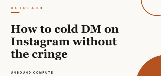 How to cold DM on Instagram without the cringe