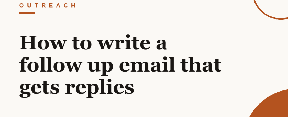 How to write a follow up email that gets replies