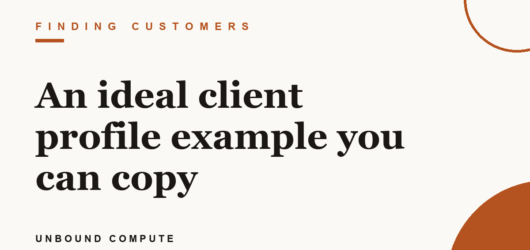 An ideal client profile example you can copy