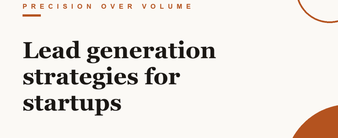 Lead generation strategies for startups