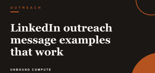 LinkedIn outreach message examples that work