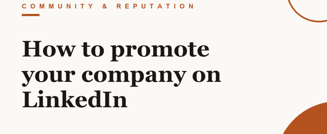 How to promote your company on LinkedIn