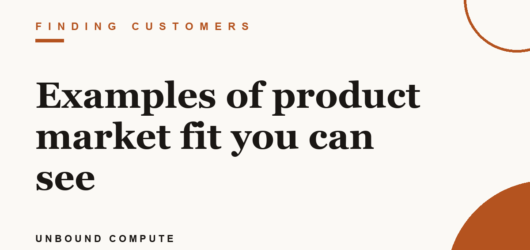 Examples of product market fit you can see