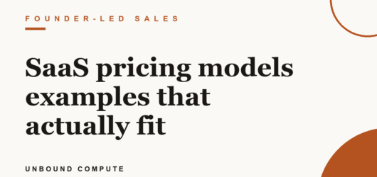 SaaS pricing models examples that actually fit