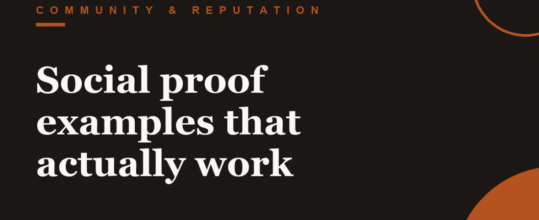 Social proof examples that actually work
