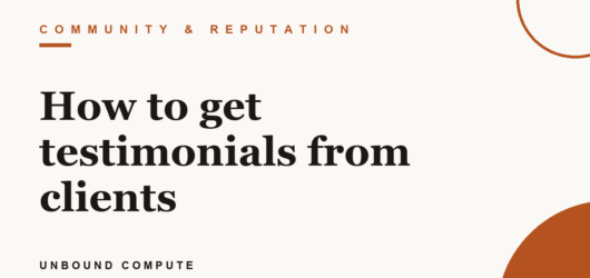 How to get testimonials from clients